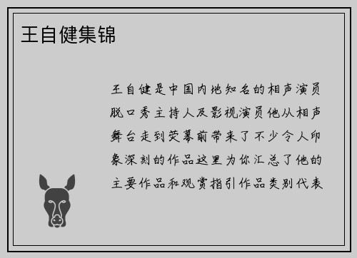 王自健集锦